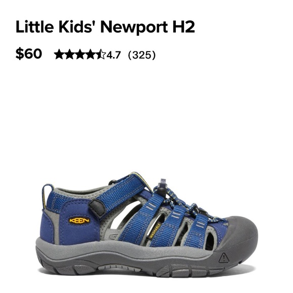 KEEN Kids Navy and Charcoal Sandals - Picture 8 of 8